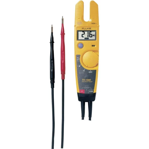 Fluke Gerilim Test Cihazı 2 Pimli T5-1000 Cat III 1000V LCD Akustik ürün görseli 1