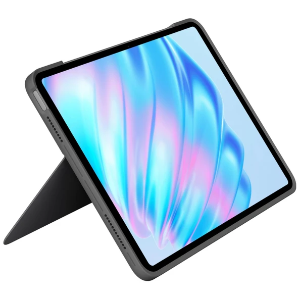 Logitech Combo Touch iPad Air 11 inç, QWERTY İngiltere İngilizce Düzeni, Gri ürün görseli 1
