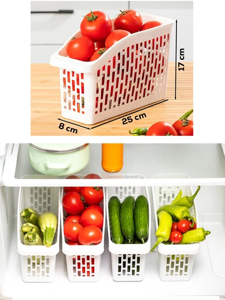 Plastik Buzdolabı Düzenleyici 6'lı Set ürün görseli 1