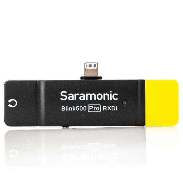 Apple iPhone'lar ve iPad'ler için Blink 500 Pro TX Verici için Saramonic Blink 500 Pro RXDi Lightning Çift Kanallı Alıcı ürün görseli 1