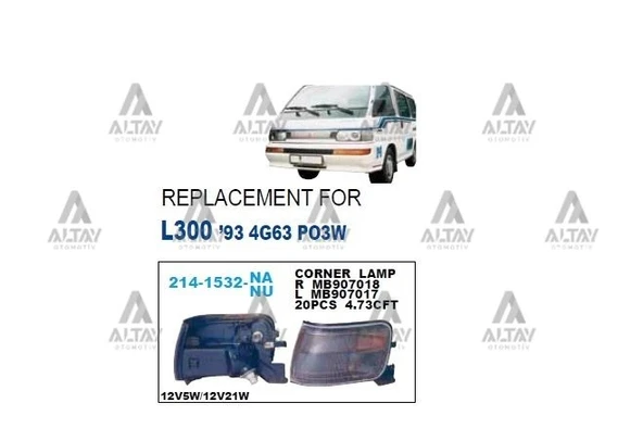 Mitsubishi L300 1998-2008 Sinyal Lambası Sağ (Oem No:Mb907018) ürün görseli 1