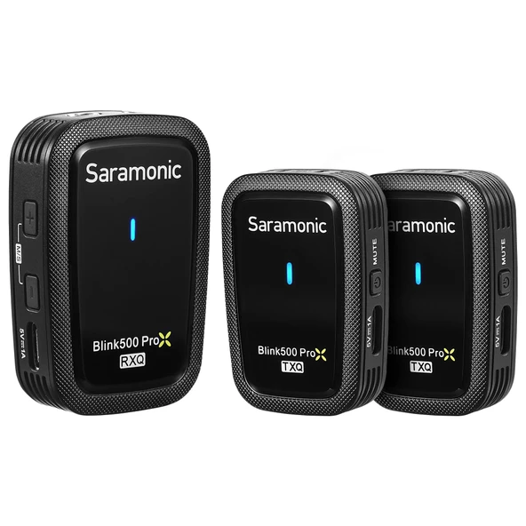 Saramonic Blink500 Prox Q20 Kablosuz Yaka Mikrofonları, Kamera, PC, iPhone, Android, Kayıt Röportajı, Vlog'lar için 10 Saat Pil Şarj Edilebilir Kablosuz Mikrofon ürün görseli 1