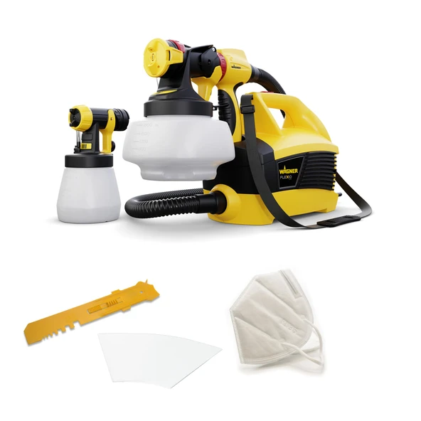 WAGNER boya püskürtme sistemi W 690 FLEXiO duvar ve lateks boyaları, vernikler ve cilalar için iç ve dış mekan, 15 m²-6 dk, kap 1800 ml/800 ml, 630 W, hortum 3,5 m ürün görseli 1