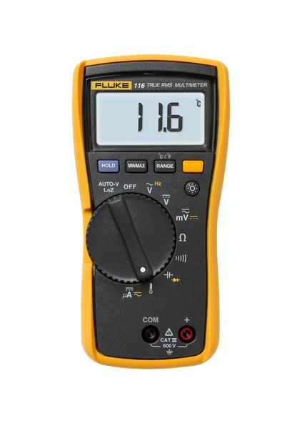 Fluke FLUKE-116 116 Sıcaklık ve Mikro Amplifikatör, HVAC, RMS Multimetre. ürün görseli 1