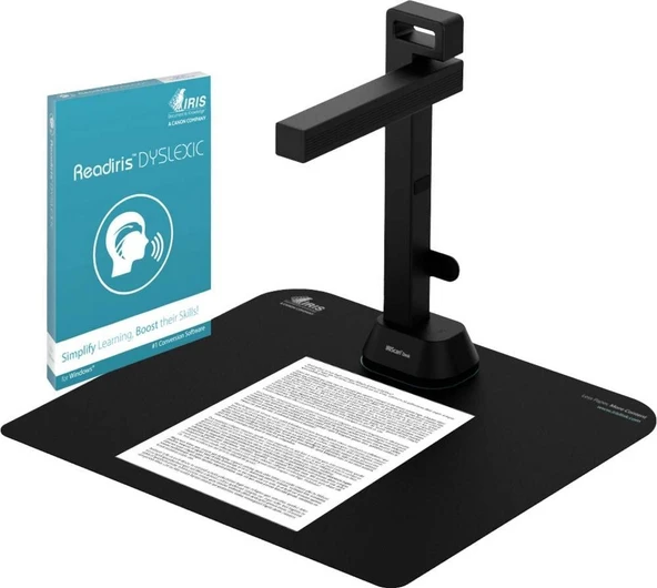 IRIScan Desk Pro 6 Disleksi: Metin Tarama, Konuşma, Kitap Tarayıcı, OCR Belge Tarayıcı 21MP Kamera Görüntüleyici:Taşınabilir Tarayıcı AI Düzleştirme Otomatik Tarama Parmak Gizleme, a3 Tarayıcı Kazanma ürün görseli 1
