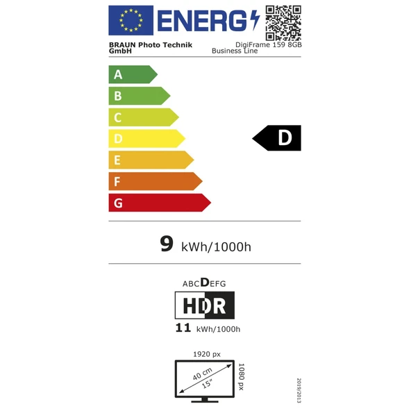 Braun DigiFrame 159 İş Serisi 39,62 cm (15,6) - Resim 3