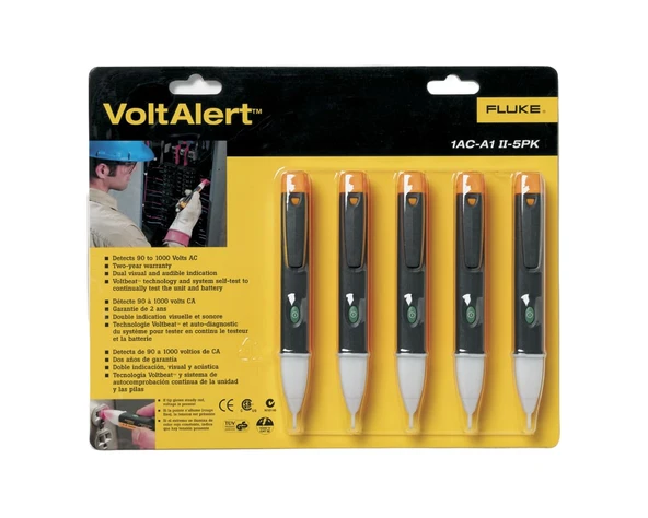 Fluke FLK-1AC-A1-II-5PK VoltAlert AC Temassız Gerilim Test Cihazı (5'li Paket) ürün görseli 1