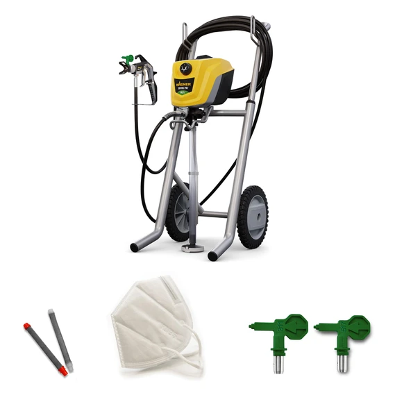 WAGNER Havasız boya püskürtme sistemi Control Pro 350 M, duvar boyaları, lateks boyalar, vernikler ve cilalar için, 15 m²-2 dk, basınç regülasyonu, 110 bar, hortum 15 m ürün görseli 1