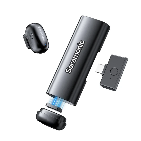 Saramonic Air SE Mikrofon Cep Telefonu, 48kHz/24Bit, iPhone 15/16/17 için USB-C Mini Mikrofon, Android, Kablosuz Yaka Mikrofonu, Vlog, Yayın, YouTube, Röportaj için Yaka Mikrofonu ürün görseli 1