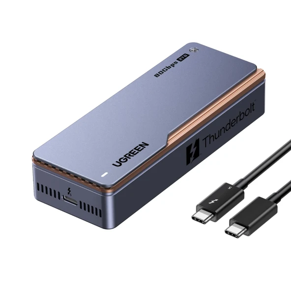 UGREEN NeoDrive Creator 80 Thunderbolt 5 Taşınabilir SSD 1 TB, 6.600 MB/s'ye kadar, M4/M4 Pro/Max Mac'ler, M1/M2/M3 Pro, Max ve Ultra Mac'ler, USB-C Windows PC'ler vb. ile uyumlu harici sabit sürücü. ürün görseli 1
