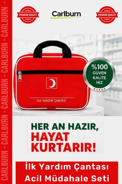 #İlkYardımSeti Medikal Araç Ev Ofis Kompakt Taşınabilir Medikal İlk Yardım Çantası Acil Müdahale Seti ürün görseli 1