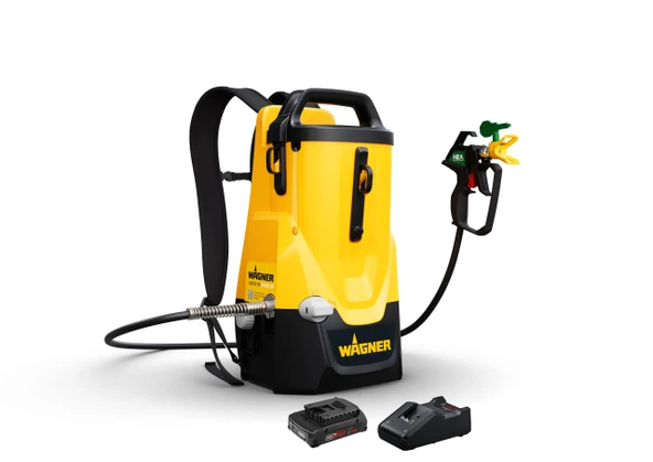 WAGNER akülü boya püskürtme sistemi Control Pro 300 Move 18V Kiti - Ücretsiz ve esnek: sırt çantası kadar kullanışlı, yerde sabit veya elde taşınabilir *dahil. Pil ve şarj cihazı* ürün görseli 1