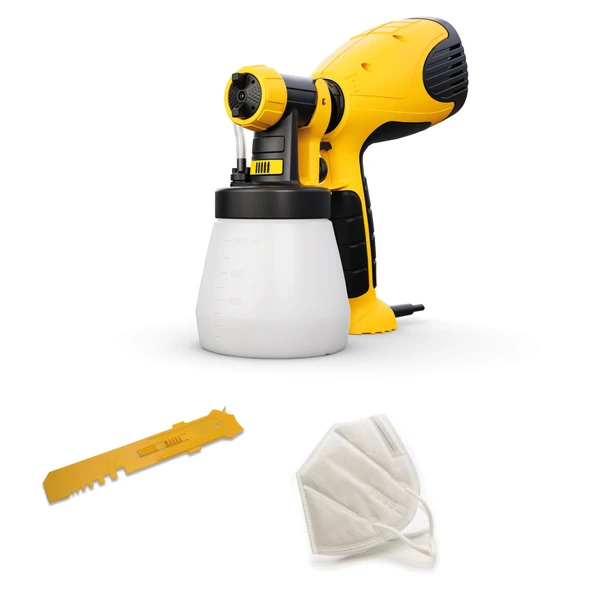 WAGNER boya püskürtme sistemi Ahşap&Metal Püskürtme Makinesi W 100, iç ve dış mekanlardaki boyalar, cilalar için, 5 m²-12 dk, kap 800 ml, 280 W ürün görseli 1