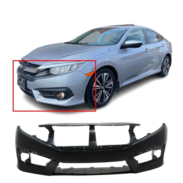 Honda Civic 2016-2018 Ön Tampon Sedan Fc5 (Oem No:04711Tezy00Zz71100Tezt00Za) ürün görseli 1
