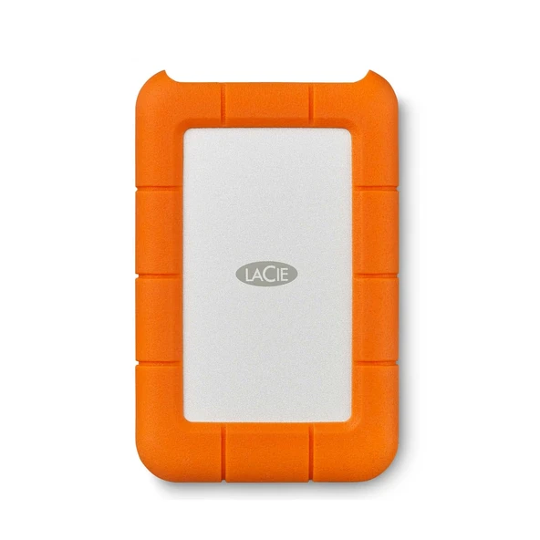 LaCie Rugged Mini 4 TB taşınabilir harici sabit sürücü, 2,5 inç, PC ve Mac, dahil. USB-A kablosu olmadan USB-C, Veri Kurtarma Hizmeti (LAC9000633) ürün görseli 1