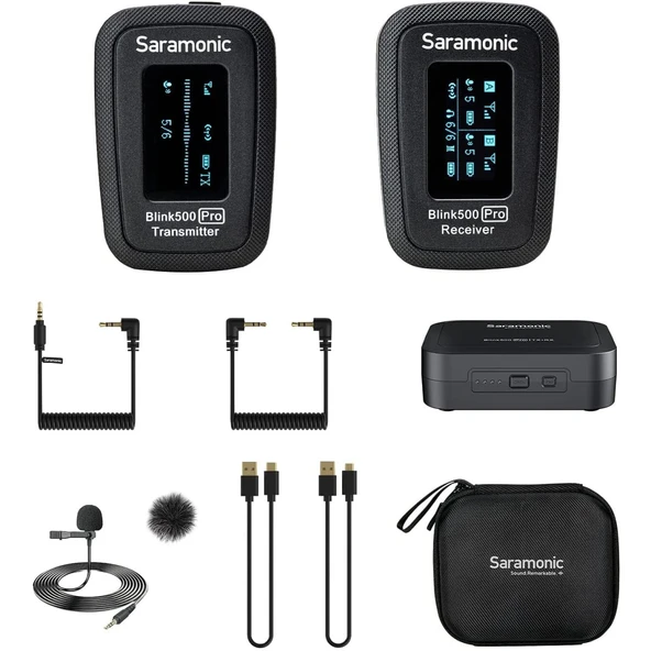 Saramonic Blink 500 Pro B1 kablosuz mikrofon BLINK500PROB1 Siyah ürün görseli 1