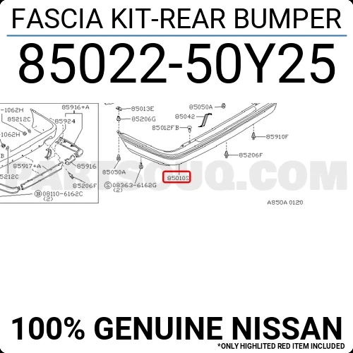 Sunny Arka Tampon (Oem No:8502250Y25) ürün görseli 1