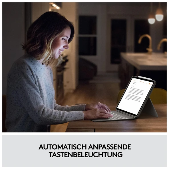 iPad Pro 12,9 inç (5. Nesil) için Logitech Combo Touch - QWERTY - Resim 6