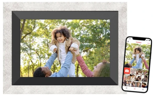 Braun Phototechnik DigiFrame 10B WiFi Dijital WiFi resim çerçevesi 25,7 cm 10,1 inç EEK: C (A - G) 12 ürün görseli 1