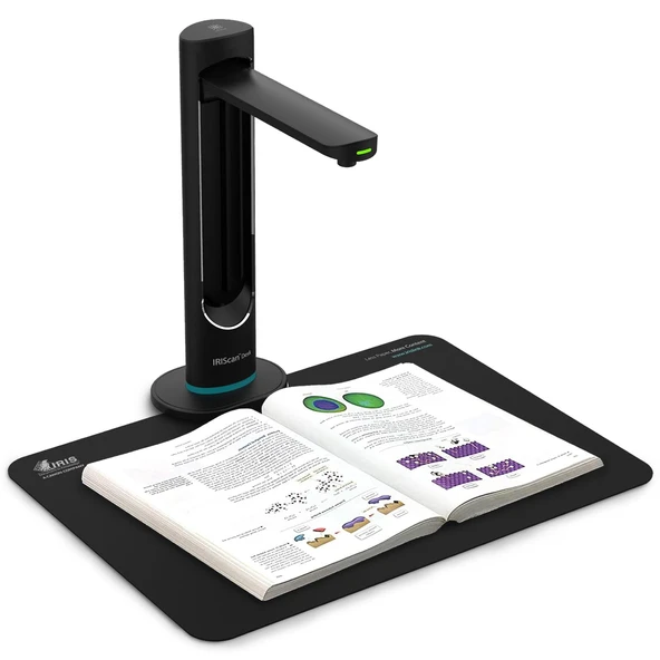 IRIScan Desk Professional kitap tarayıcı LED, OCR belge tarayıcı 2x16MP, 21MP ekstra, Visualizer-v6B: PDF düzenleyici, taşınabilir tarayıcı, AI düzleştirilmiş otomatik tarama parmak gizleme ürün görseli 1