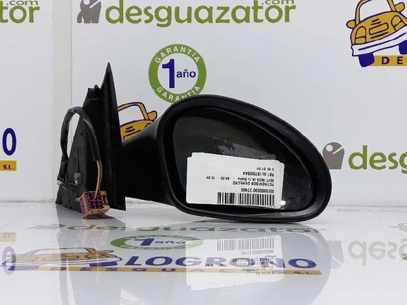 Seat Cordoba - İbiza 2001-2008 Dış Dikiz Aynası Elektrikli Isıtmalı Sağ Siyah Kapaklı (5 Pin) (Oem No:6L1857508Aa) ürün görseli 1