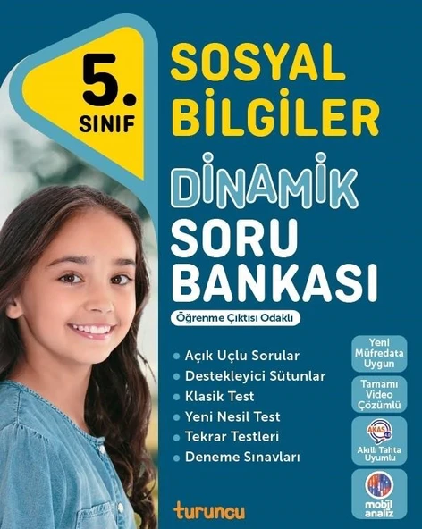 5. Sınıf Sosyal Bilgiler Dinamik Soru Bankası Tudem Yayınları ürün görseli 1