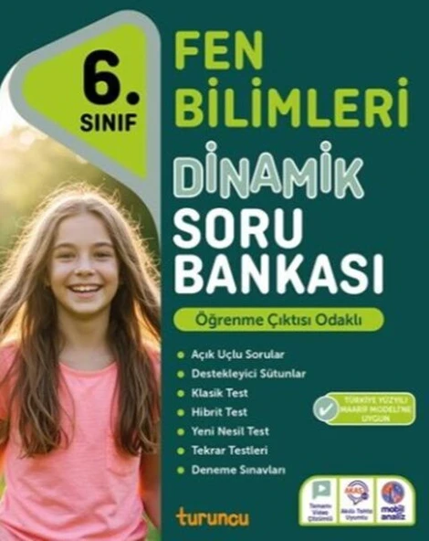 6. Sınıf Fen Bilimleri Dinamik Soru Bankası Tudem Yayınları ürün görseli 1