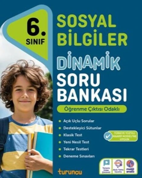 6. Sınıf Sosyal Bilgiler Dinamik Soru Bankası Tudem Yayınları ürün görseli 1