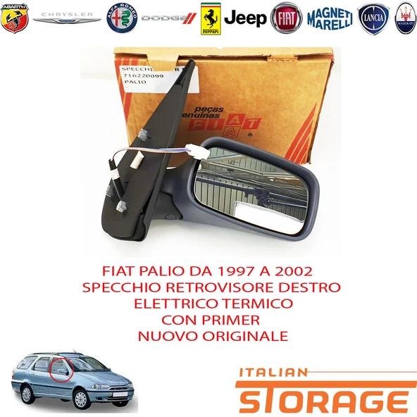 Fiat Palio 1998-2003 Dış Dikiz Aynası Sağ Manuel (5 Kapı) (Oem No:716220099) ürün görseli 1