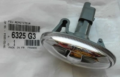 Fiat Doblo 2024-2025 Çamurluk Sinyali Seffaf Sağ - Sol Aynı (Adet) (Duylu) (Ampüllü) (Oem No (6325G3)) ürün görseli 1