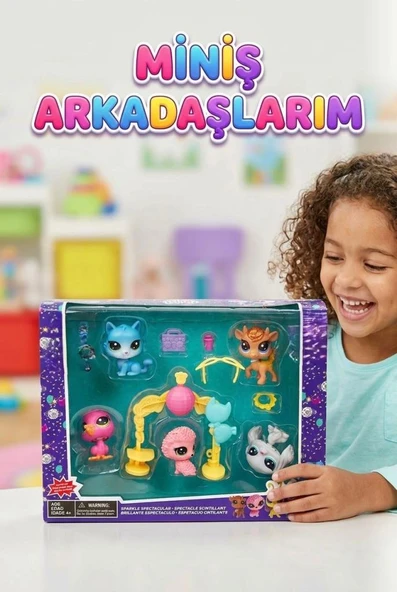 Eğlenceli Miniş Arkadaşlarım Sparkle Spectacular - Aksesuarlı ve Parıltılı Koleksiyon Serisi ürün görseli 1