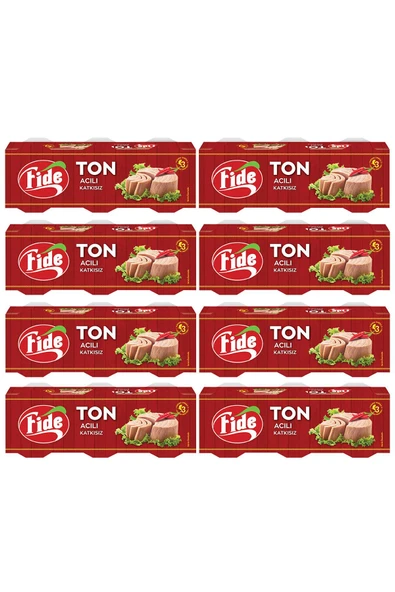 Fide Acılı Ton Balığı (3 X 80 gr) x 8 Paket ürün görseli 1