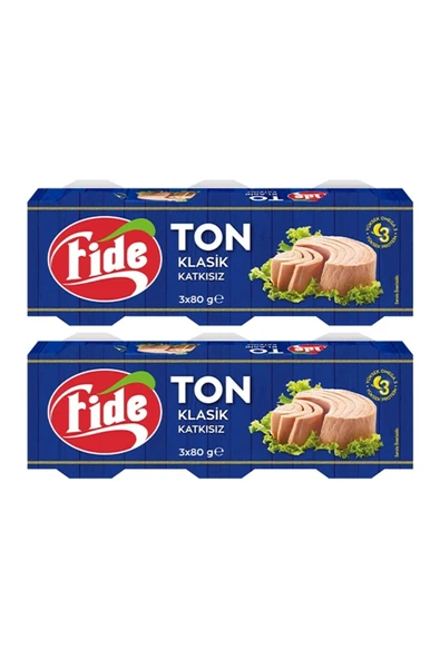 Fide Klasik Ton Balığı (3 X 80 Gr) x 2 Paket ürün görseli 1