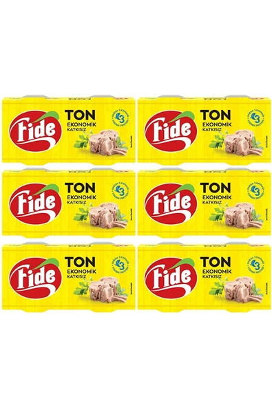 Fide Ekonomik Ton Balığı (2 X 160 gr) x 6 Paket ürün görseli 1