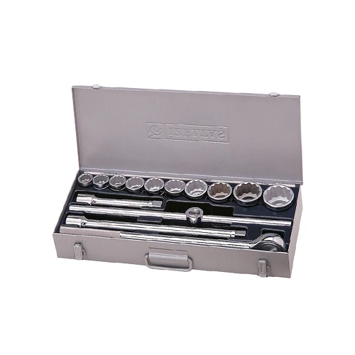 İzeltaş 1120 00 6014 3/4” On İki Köşe Lokma Anahtar Takımı (14 parça, mm) ürün görseli 1