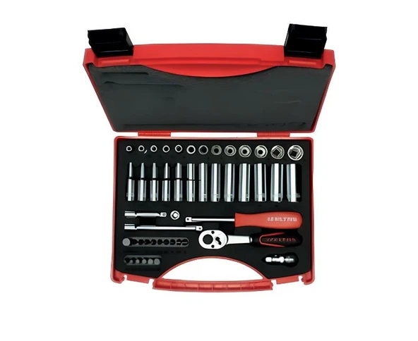 İzeltaş 14000 005131 1/4” Altı Köşe Lokma Anahtar ve Bits Set (48 parça, mm) ürün görseli 1