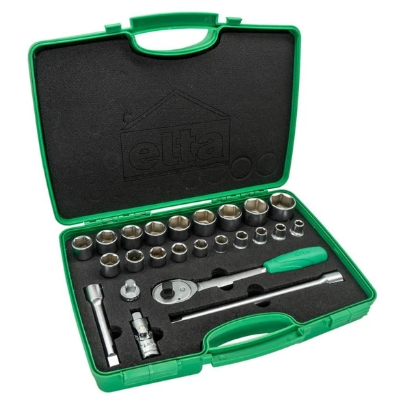 Elta 1115 00 2024 1/2” Altı Köşe Lokma Anahtar Takımı (24 Parça, mm) ürün görseli 1