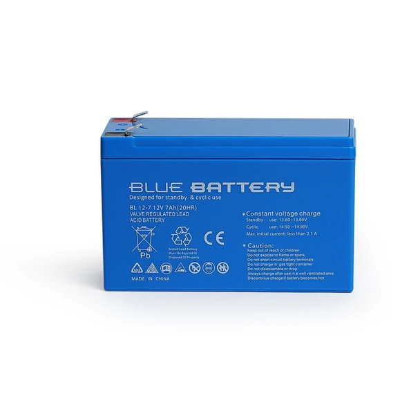 BLUE BATTERY 12V 7Ah Kuru Akü Tip Akü ürün görseli 1