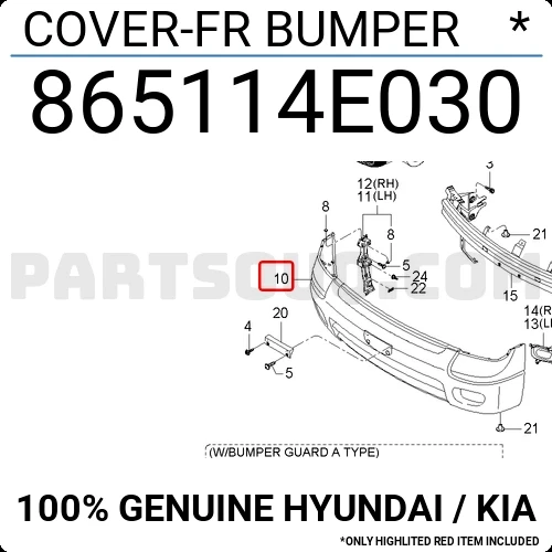 Kia Bongo 2004-2008 Ön Tampon (Oem No: 865114E030) ürün görseli 1