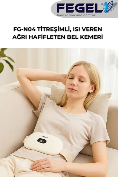 FG-N04 Akıllı Isıtmalı ve Titreşimli Bel - Karın Masaj Kemeri - Regl, Karın ve Bel Ağrısı Hafifleten Masaj Cihazı ürün görseli 1