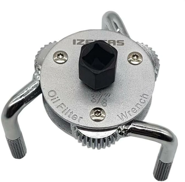 İzeltaş 6375 26 6512 75-120mm Çift Yönlü Üç Ayaklı Yağ Filtresi Sökeceği ürün görseli 1