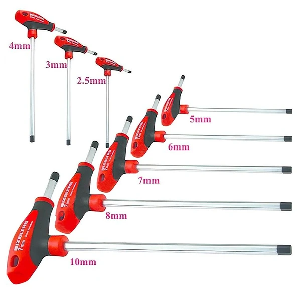 İzeltaş 4920 00 8108 T Tipi Allen Anahtar Takımı (8 Parça, mm) ürün görseli 1