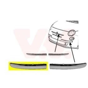 Fiat 500 (2007 Yılında Çıkan Kasa) Ön Tampon Bandı Nikelaj Alt Sağ (Oem No: 735511640) ürün görseli 1
