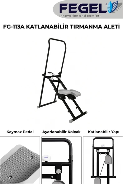 FG-113A Katlanabilir Ev Tipi Kardiyo ve Dayanıklılık Cihazı ürün görseli 1