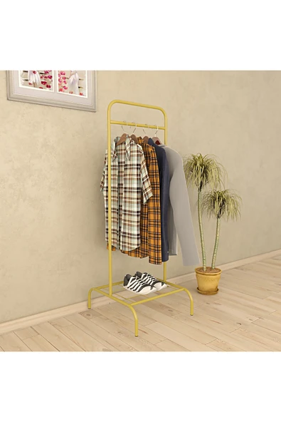 Metallica Concept Tekli Gold Butik Askı Konfeksiyonel Askı ürün görseli 1