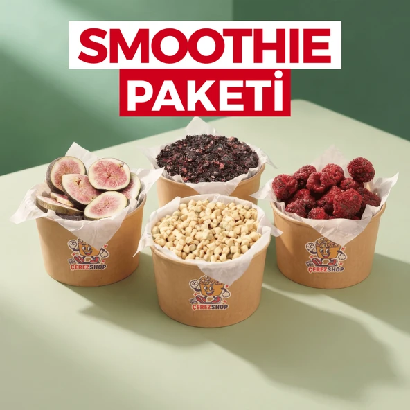 Smoothie Paketi Freeze Dried İncir Küp Elma Granül Yaban Mersini Böğürtlen Şekersiz Katkısız Dondurularak Kurutulmuş Meyve Seti ürün görseli 1