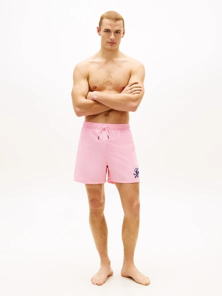 MEDIUM DRAWSTRING ITHACA SCRIPT Erkek Pembe Deniz Şortu - UM0UM03750 ürün görseli 1