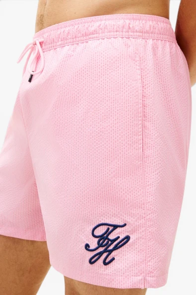 MEDIUM DRAWSTRING ITHACA SCRIPT Erkek Pembe Deniz Şortu - UM0UM03750 ürün görseli 1