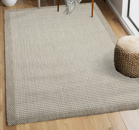 Sisal Serisi Bej Kaymaz Tabanlı Yıkanabilir Hasır Dokuma Halı 4602 | Sultan Halı 100 X 300 ürün görseli 1