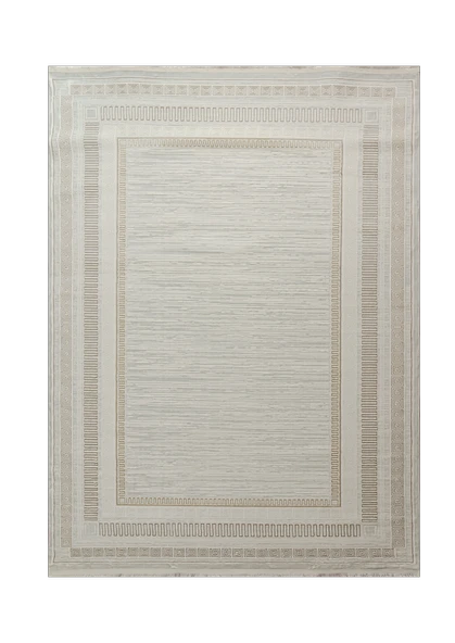 AGAH KF406 KREM-VİZON (DESENLİ BORDÜR)) 170 X 250 ürün görseli 1